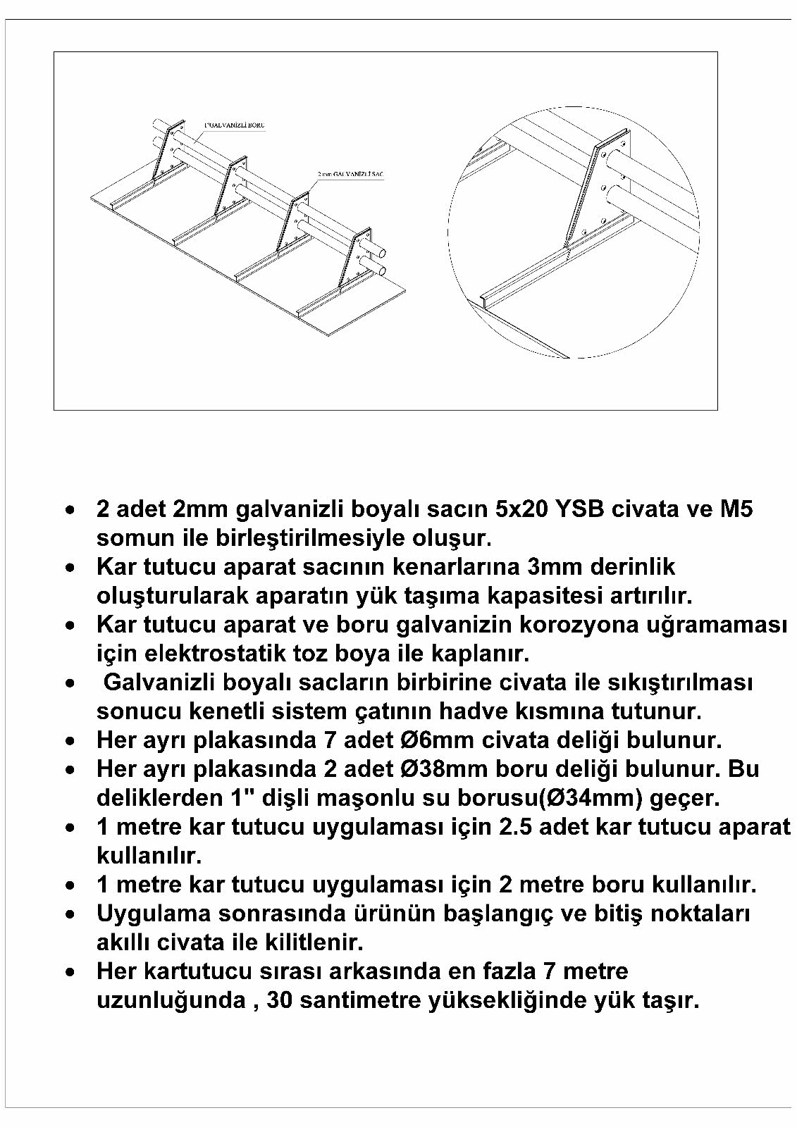 Kenetli Sac kar tutucu pozu